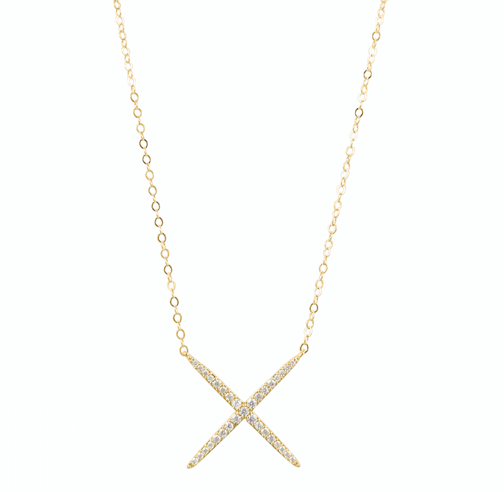 Tiffany & Co. Paloma's Graffiti Half Diamond X Pendant Necklace - 18K  Yellow Gold Pendant Necklace, Necklaces | The RealReal